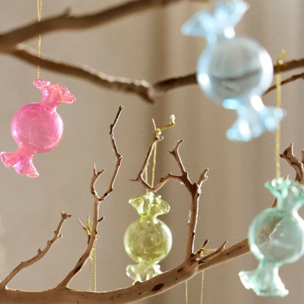Glass Candy Ornaments‎ set of 6